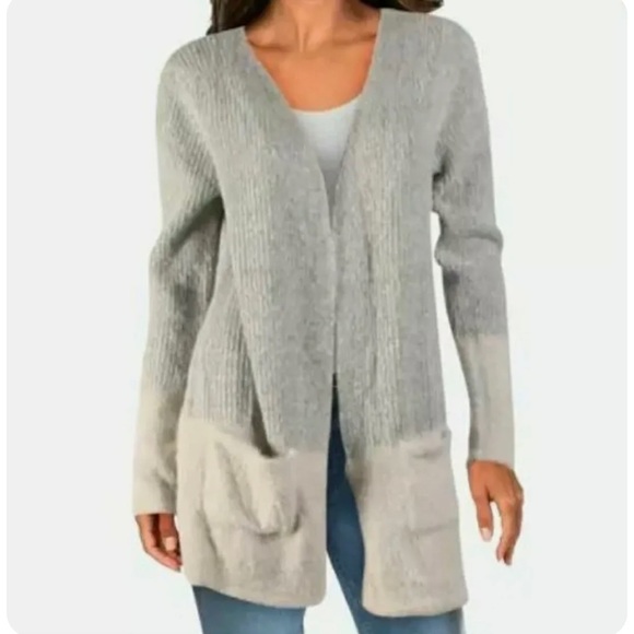 Belldini Sweaters - ⭐️LAST CALL⭐️ Belldini | gray long open front cardigan Sz XL